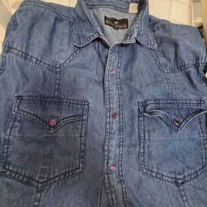 Men's Blue Denim Shirt
